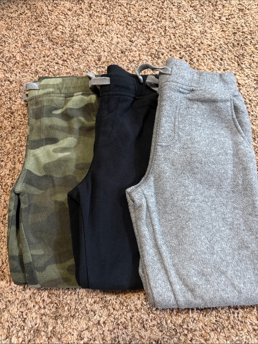 Carter's Kids Joggers Trio - Camo, Black & Gray